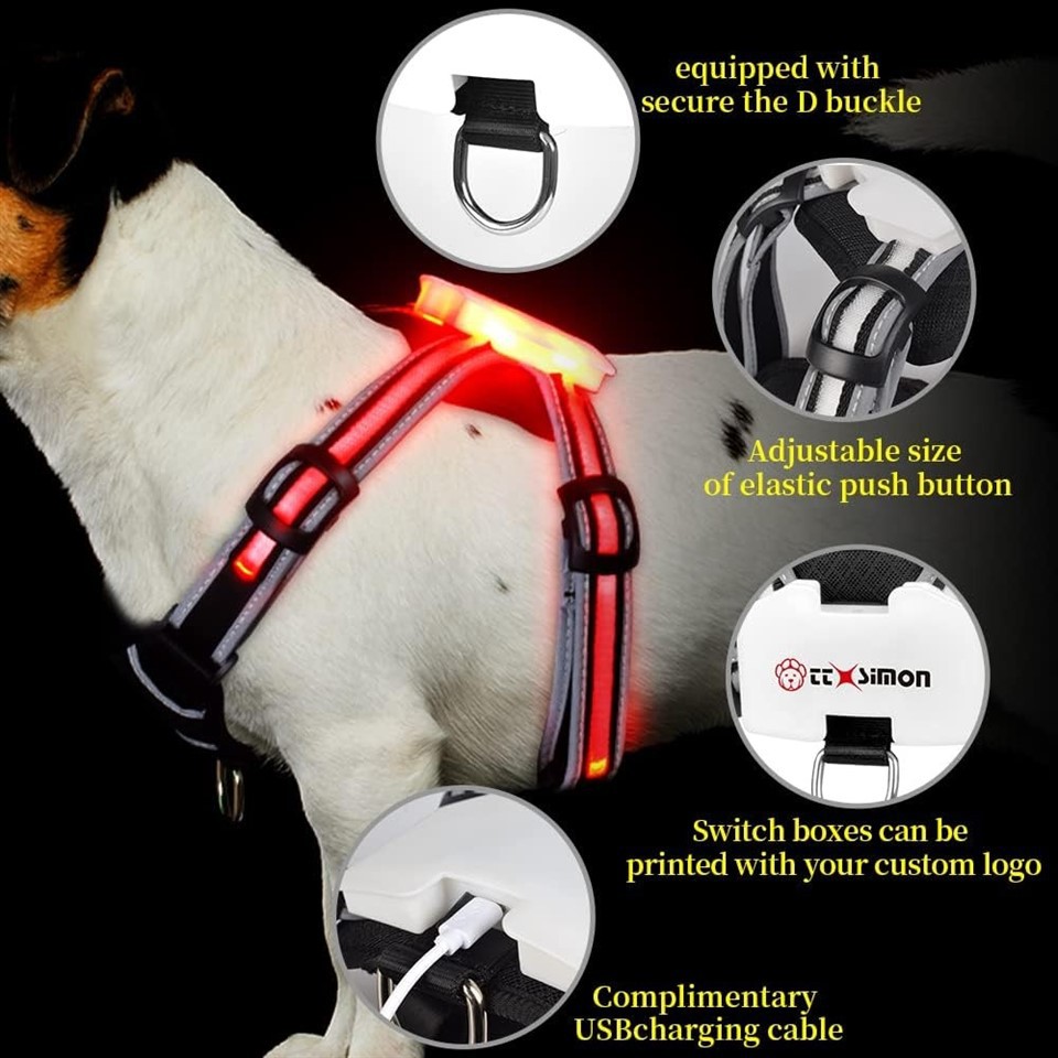 Light Up Dog Harness Rechargeable suppliers